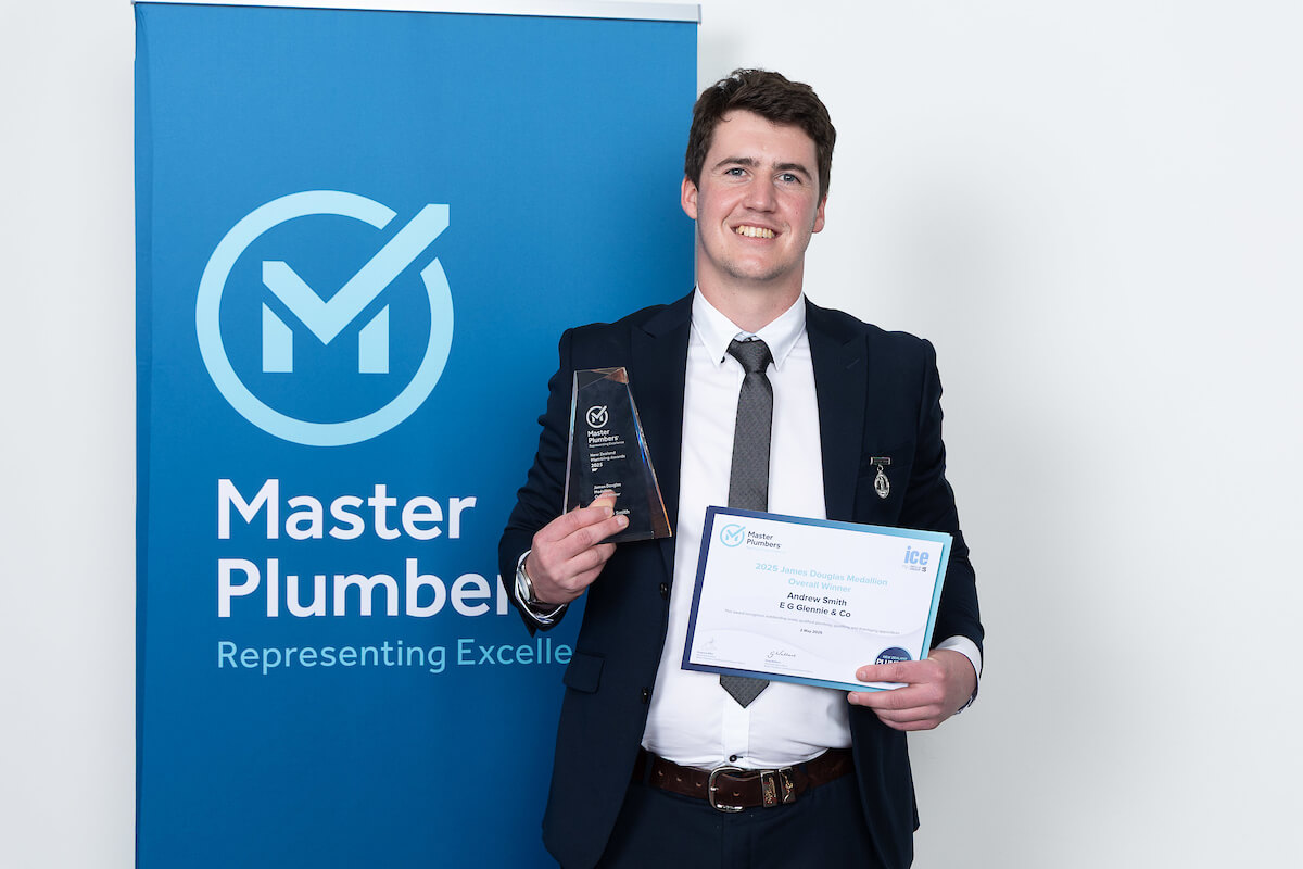 Andrew Smith with James Douglas Medallion award